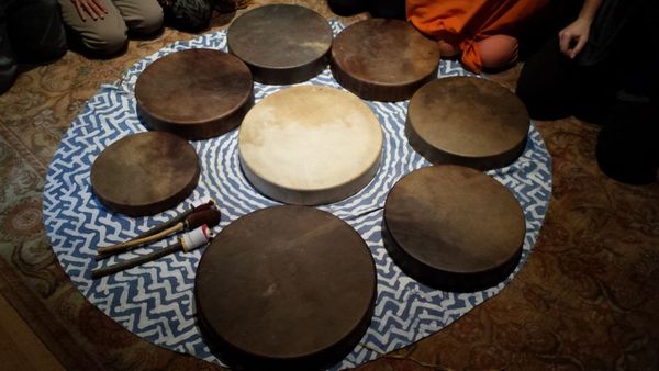 Circle of shamanic drums